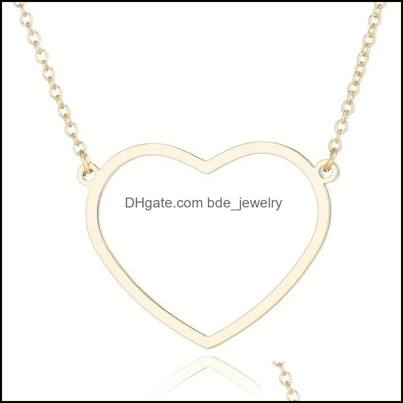 stainless steel love heart pendant necklace women necklaces chain mothers day birthday gift fashion jewelry silver