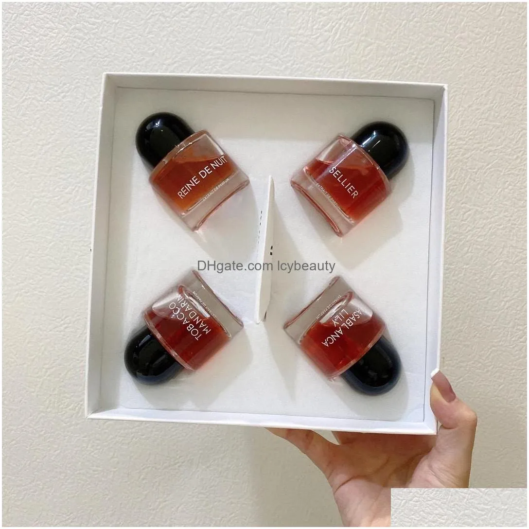 factory direct neutral perfume set 30mlx4 tobacco mandarin casablanca lily reine de nuit sellier high quality with nice smell long lasting fast