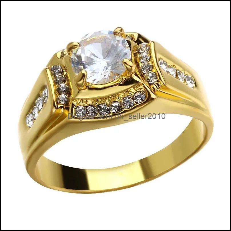 diamond cluster ring gold motorbike women men rings fashion jewelry
