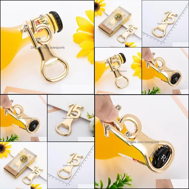 15th beer bottle opener number 15 openers for wedding anniversary birthday gifts