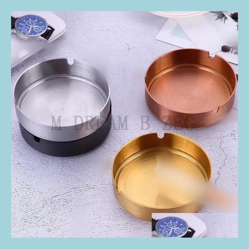 stainless steel ashtray 4 colors ashtrays home office bar ash tray smoking accessories