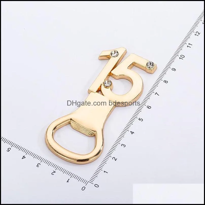 15th beer bottle opener number 15 openers for wedding anniversary birthday gifts