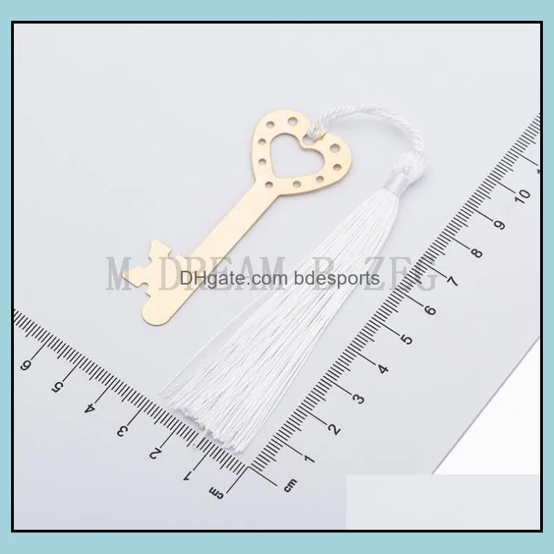 key bookmark with tassel wedding party favor birthday gifts bridal shower event keepsake return giveaways m dream b zeg