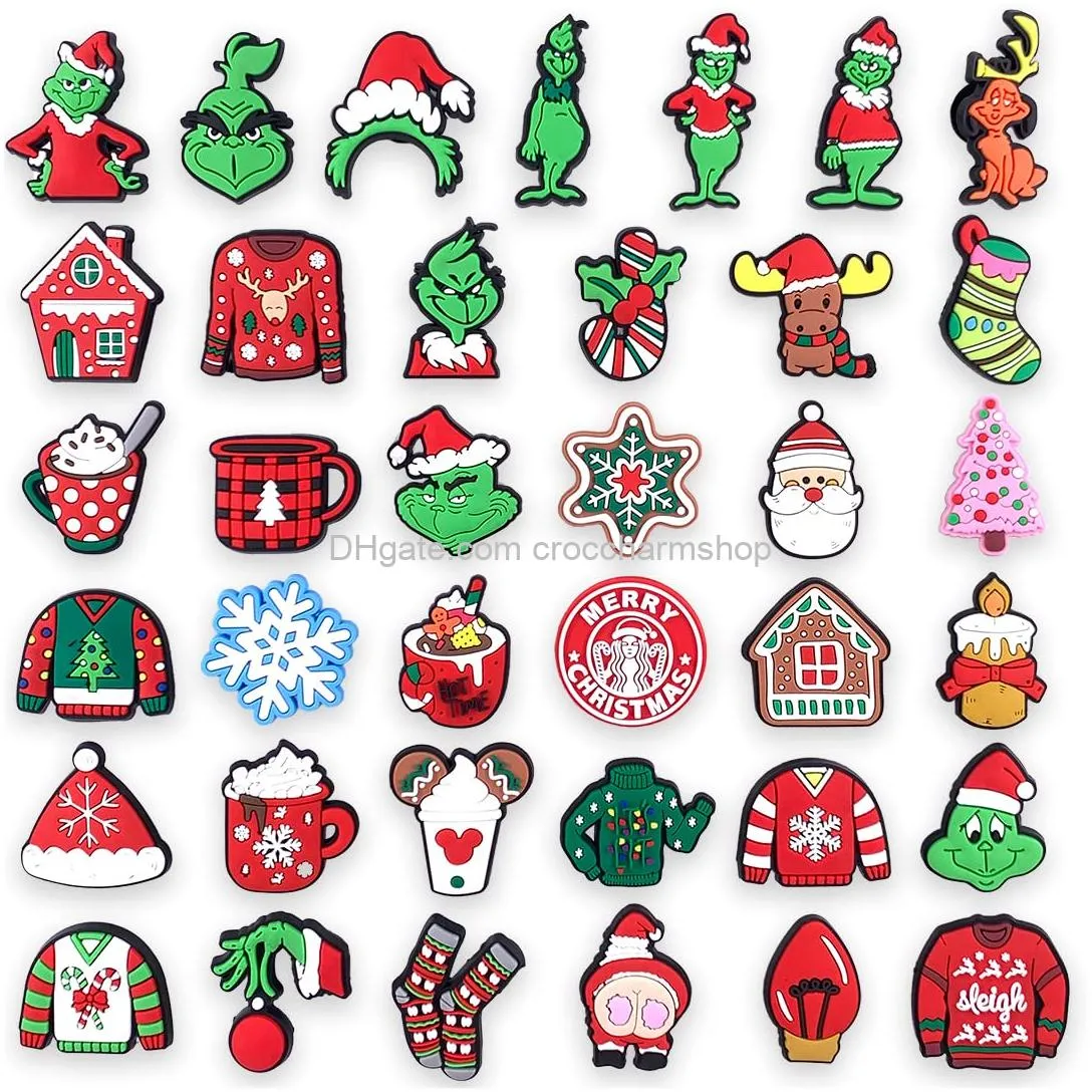 christmas croc charms for kids christmas decorations christmas croc charms christmas party favor croc pins for kids