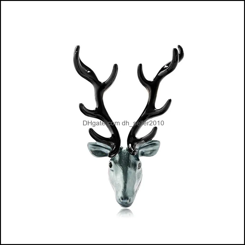 retro animal elk brooch christmas reindeer brooches dress suit scarf buckle corsage for women men fashion jewelry gift