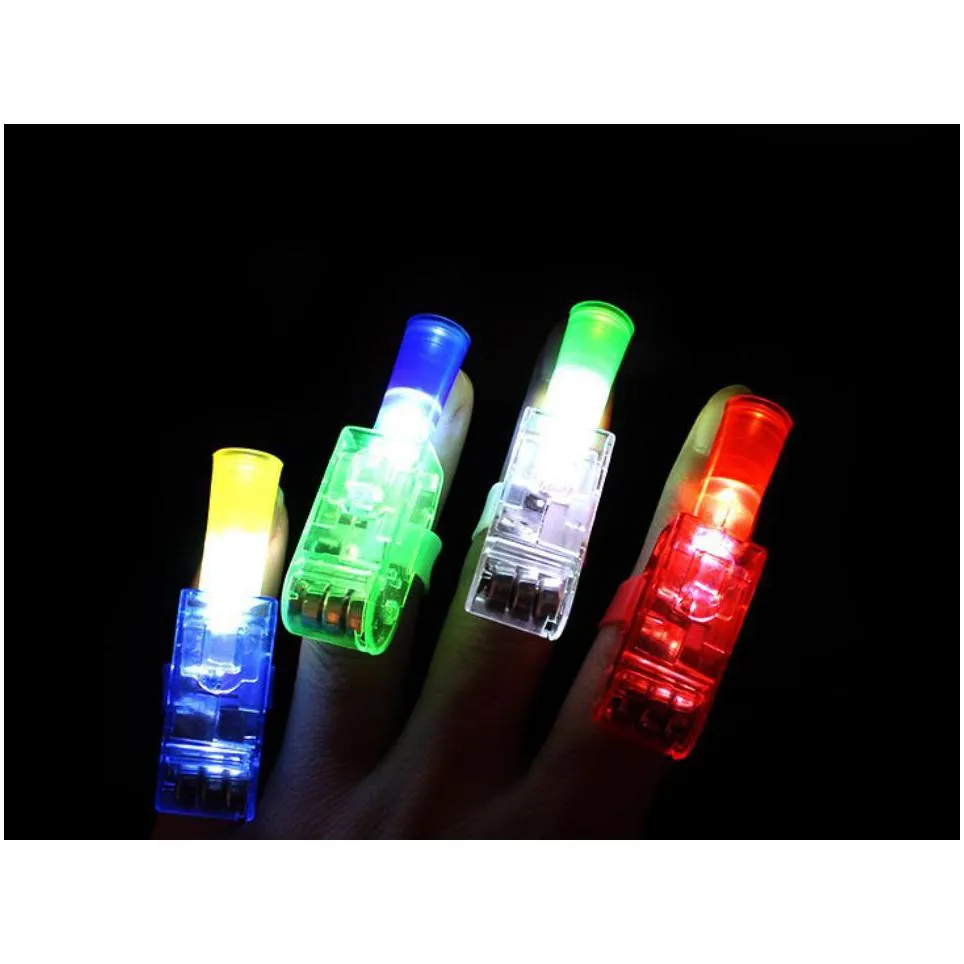 cartoon finger projection light ring glowing party favors led light up flash rings childrens luminous toys birthday christmas halloween pinata