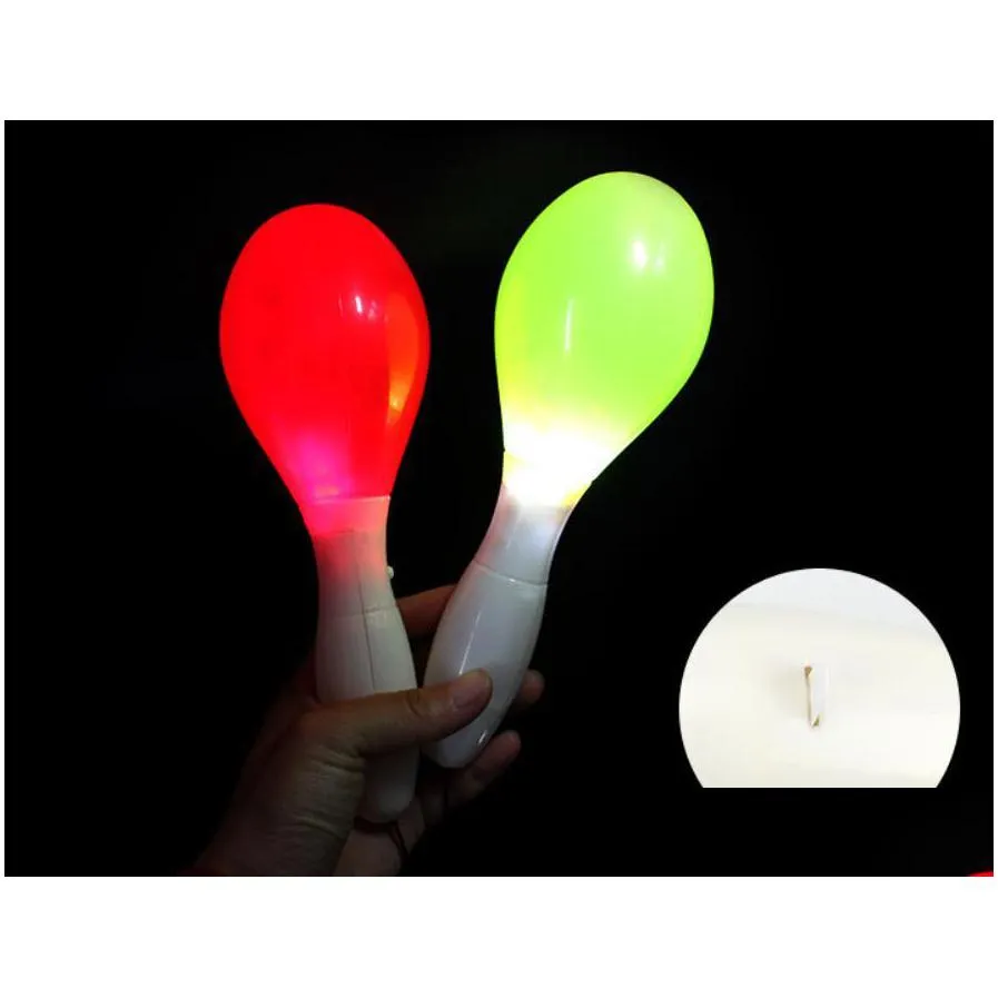 light up maracas party led glowing shaker noise maker shakers flash colors toys christmas easter halloween concert club atmosphere