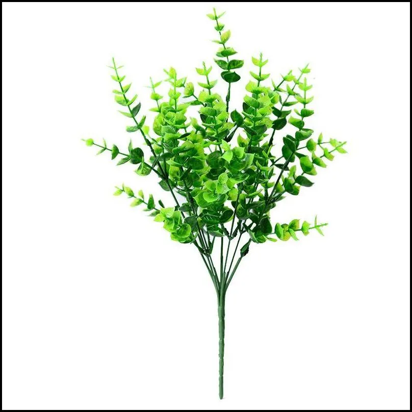 decorative flower 24 pack artificial greenery outdoor plants plastic boxwood shrubs stems for home farmhouse garden office wedding 542