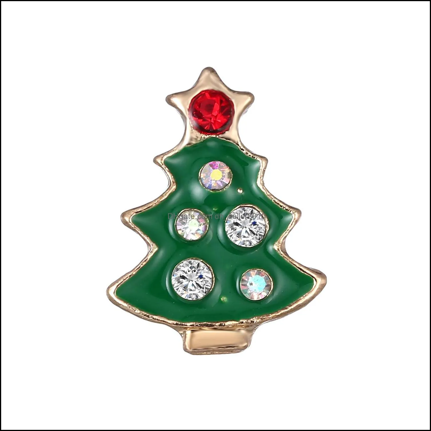 enamel christams brooch cartoon santa tree snowman socks brooch pins lapel pin women kids fashion jewelry gift