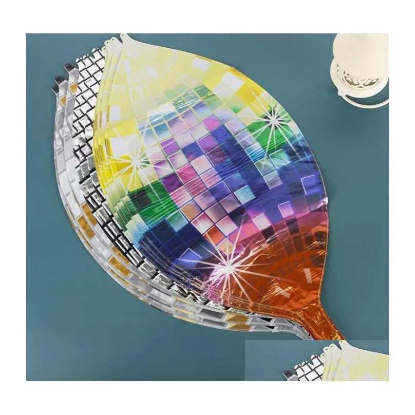 disco balloons aluminum foil party decoration metallic helium ballon dance birthday wedding baby shower 22 inches round shaped with hang hole
