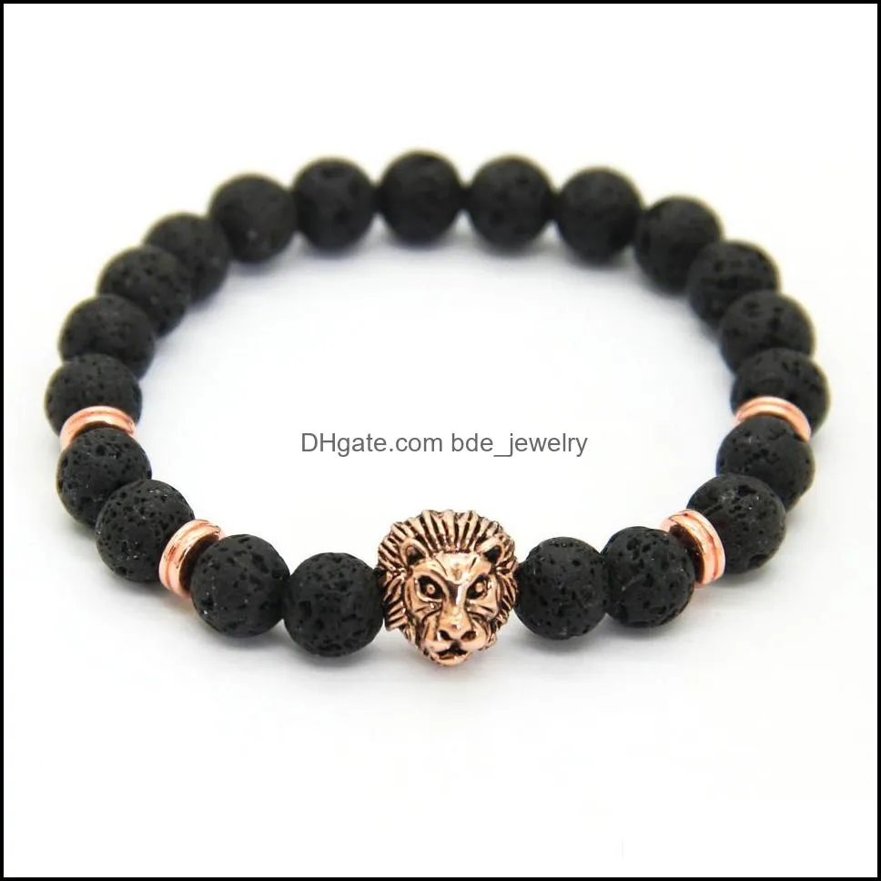  design 1pcs 8mm lave stone beads gold silver rose plated  owl gift bracelets