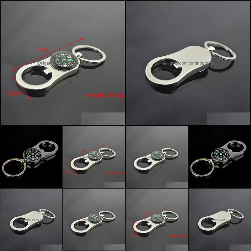compass bottle opener keychain portable beer bottle opener key ring key holders fashion 