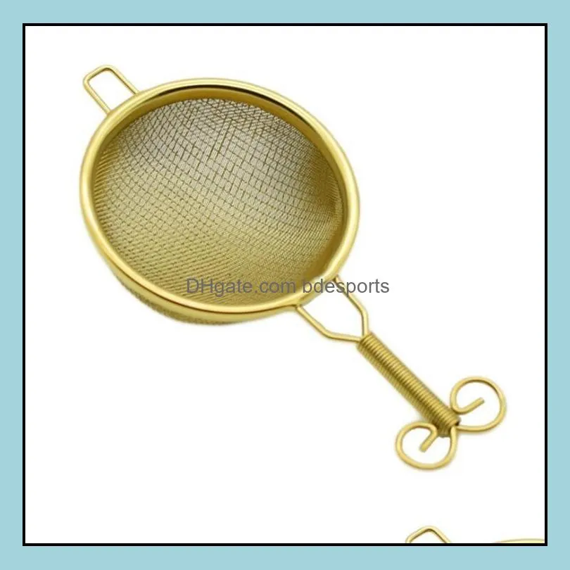 tea leakages net stainless steel tea strainers filter screen strainer 3 colors metal tea accessories