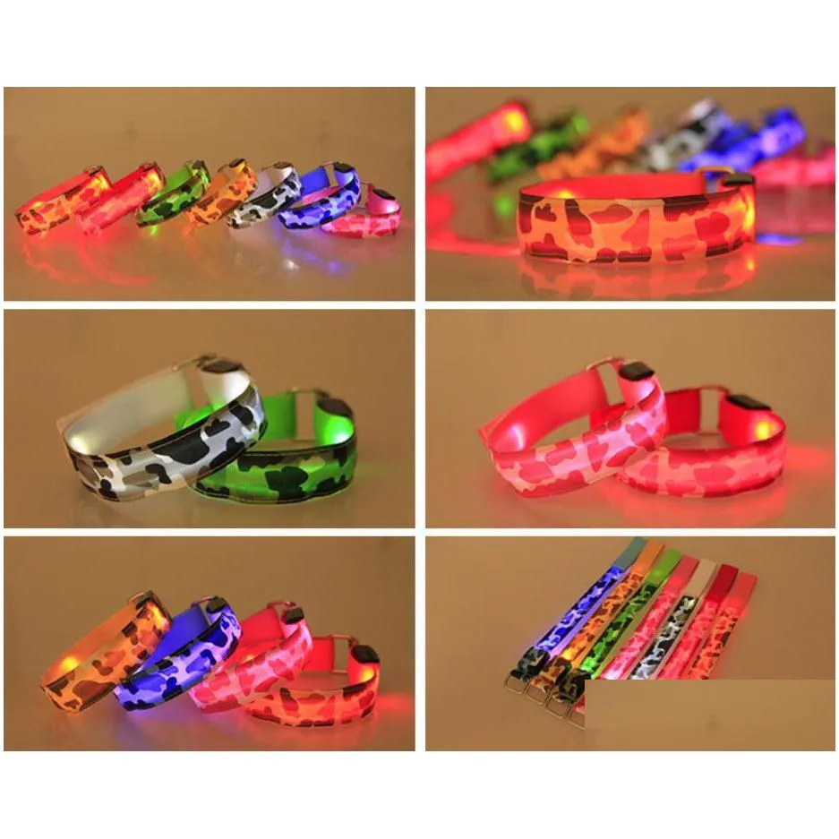 party led armband decoration bracelets running cycling exercise glow light up in dark night running gear safety reflective sports festive event