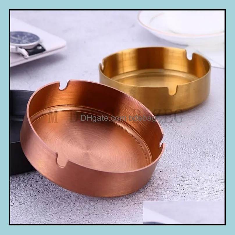 stainless steel ashtray 4 colors ashtrays home office bar ash tray smoking accessories