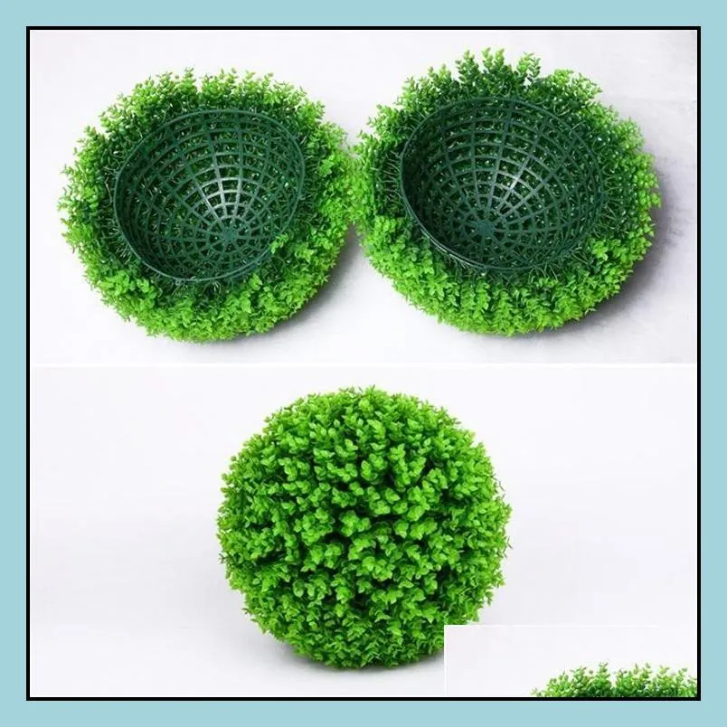artificial grass ball plastic plants balls wedding party home decoration outdoor mall supermarket ceiling decor