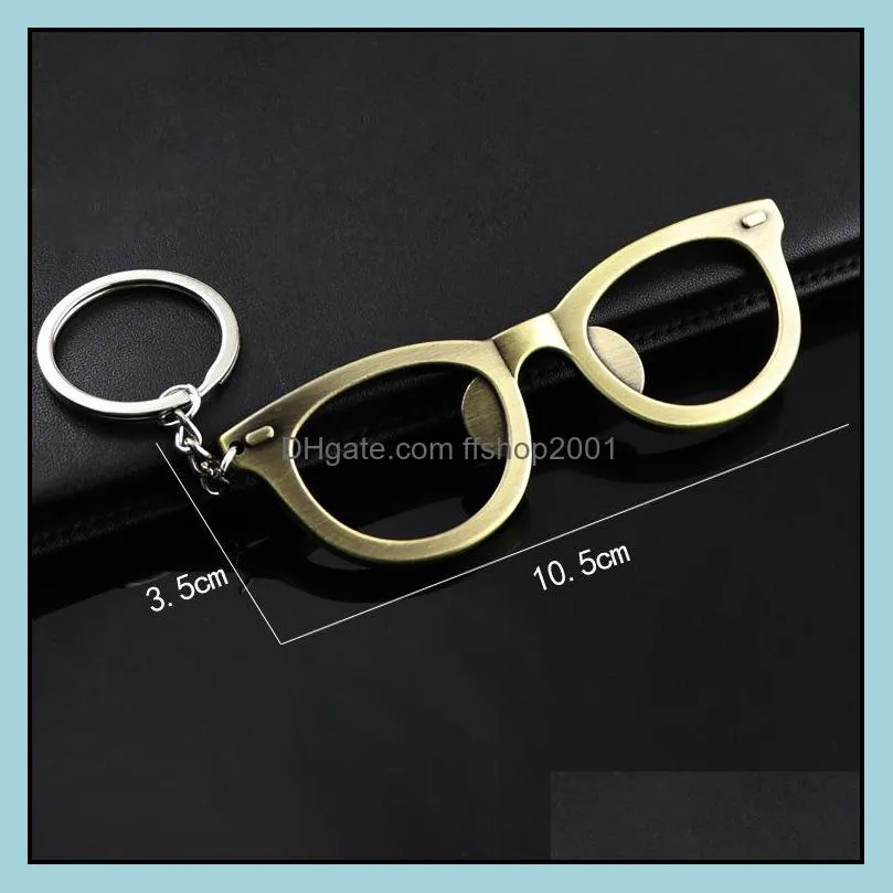 sunglass beer bottle opener key ring metal glass keychain bottles top handbag bags fashion jewelry for women men