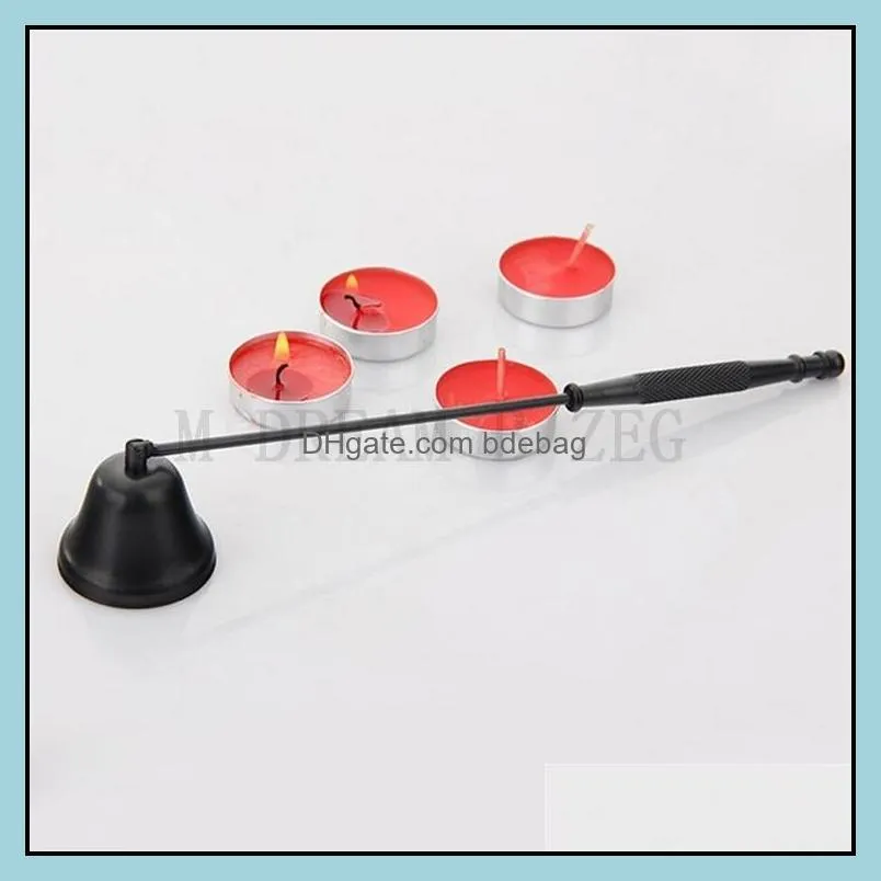 bell shaped candle snuffer stainless steel candles wick trimmer oil lamp cover wedding candle fire extinguisher