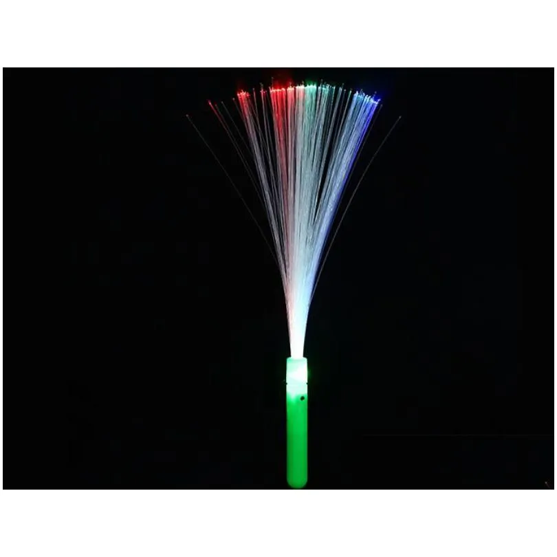 light up fiber optic rod event party favors glowing concerts magic wands led flashing neon wave sticks birthday club atmosphere props 13 7