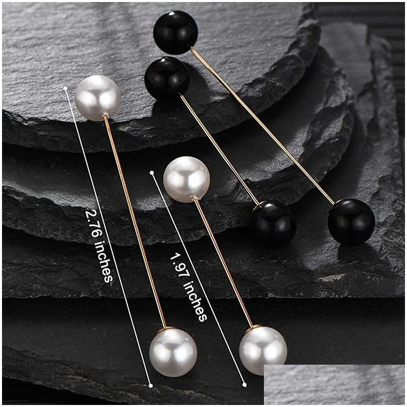 pins brooches 6 pieces sweater shawl clips set include double faux pearl brooch pins and crystal for women girls costume access