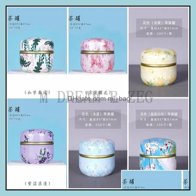 multi styles tea caddies tea jar storage container tea box candle bulk cereals hermetic pots kitchen organizer cans iron tins