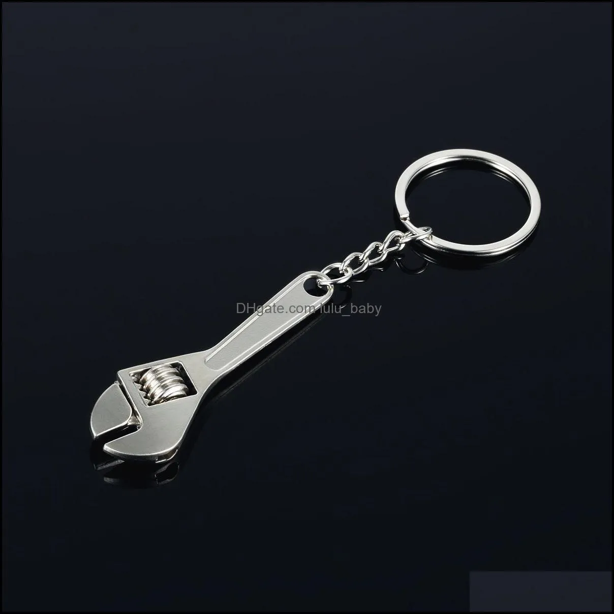 metalwrench key ring mini monkey wrench keychain holder hand tool rings fashion jewelry handbag hangs