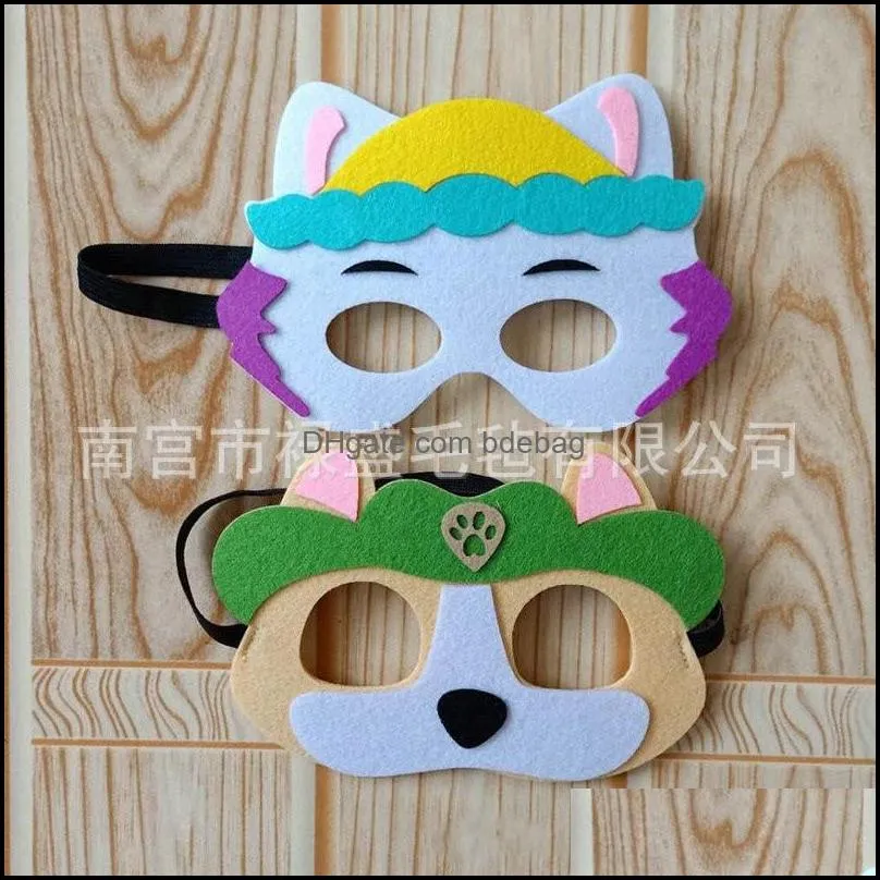felt mask multicolor cartoon modelling masks cat bear lovely fox mouse high quality with various style 1ls j1