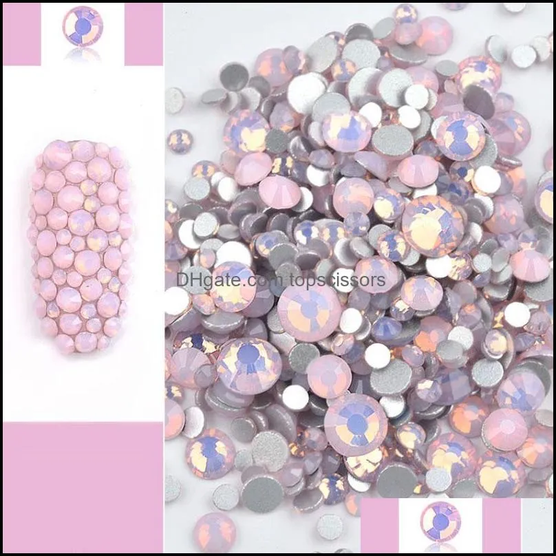 colorful ab rhinestone nail jewels with zircon flatback gem stones set for nail art and salon supplies