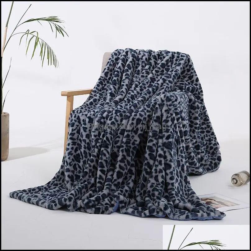 thick leopard print blanket soft touch blankets crystal velvet bedding blanket family gift
