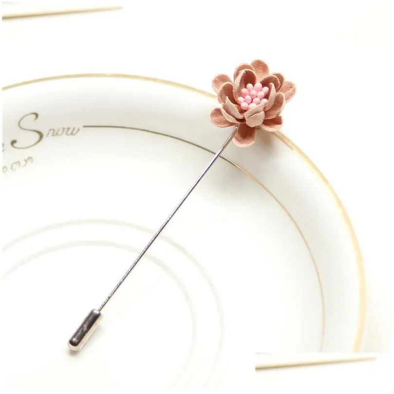 pins brooches corsage pins 5pcs/lot wholesale brooch flower pin men lapel for suits handmade women wedding