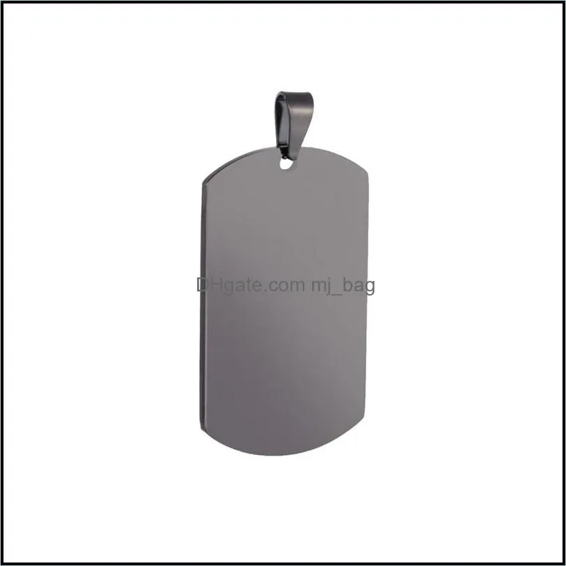 stainless steel cat dog tag casual military shape blank military cards high hardness pet tags