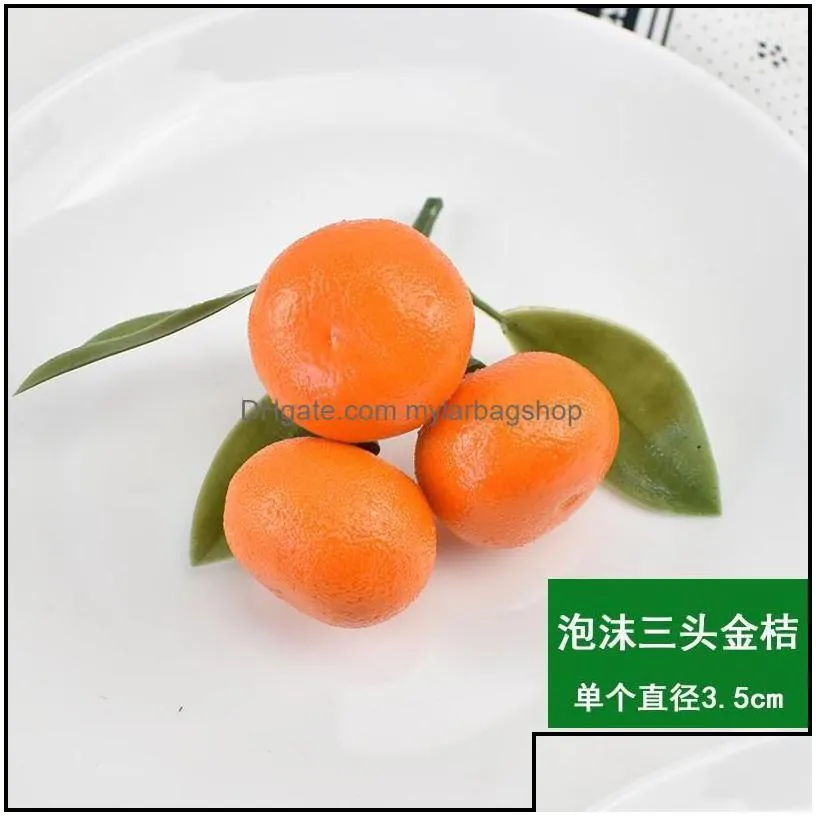 party decoration artificial fake fruit home simation orange ornament craft pography props bayberry stberry olive drop de mylarbagshop