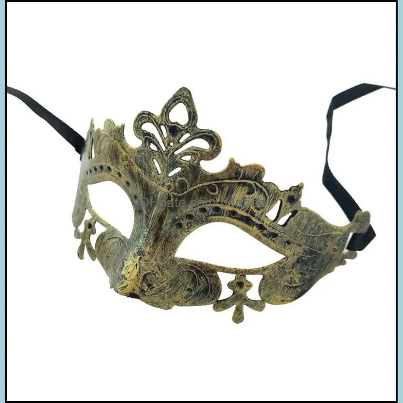 dancing party mask man woman artificial antique golden sliver color face hood ancient greek rome plastic faces cover 0 78jy l1