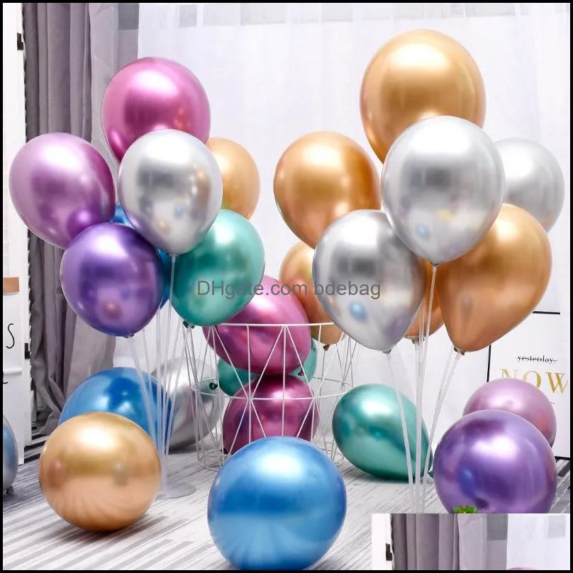 12 inches metal balloon decoration chrome color latex pearl light circular balloons bardian fashion high quality and inexpensive 0 3tt