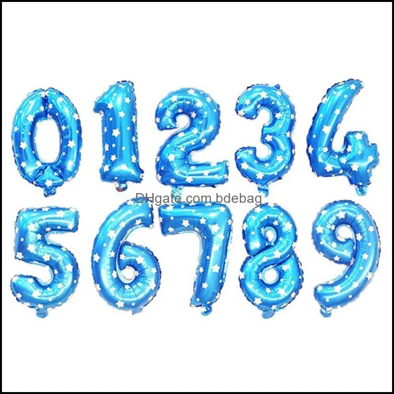aluminum foil balloon 16inch number design for wedding christmas birthday party decorations trend inflatable balloons for gifts 0 42zz