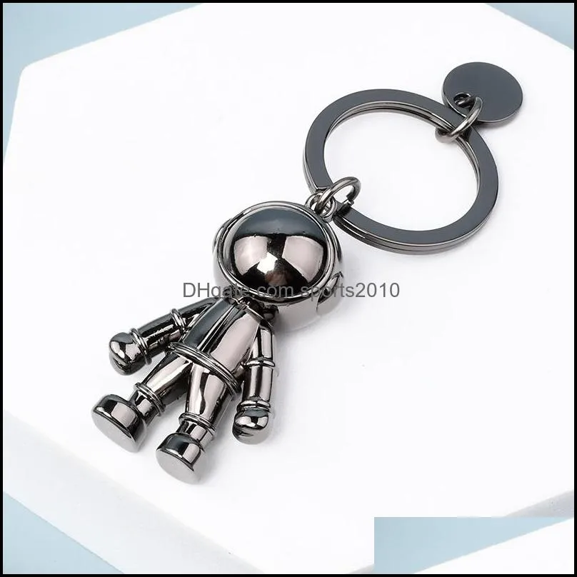 large 3d astronaut keychain robot spaceman keychain party zinc alloy jewelry creative key holder car pendant gift