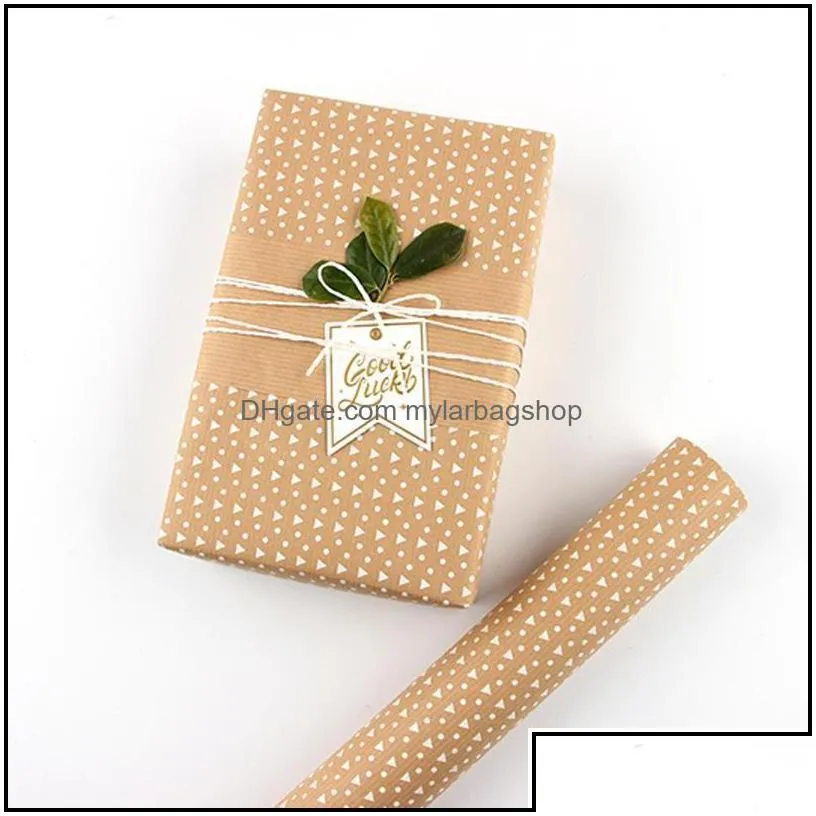 gift wrap event party supplies festive home garden simple retro kraft paper wrap valentines day fl dhajr