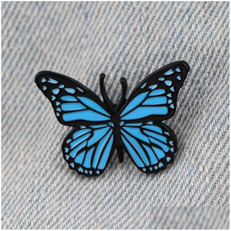 pins brooches lt1202 butterfly enamel pins for clothes badges on backpack lapel pin decoration gifts friends charm jewelry