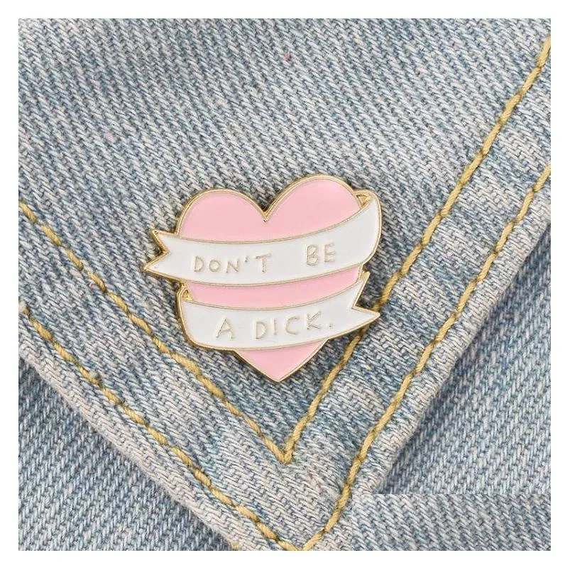 fashion pink heart brooches funny enamel brooch pins enamel love jewelry fit backpack coat sweater hat jackets accessories for women lovers summer