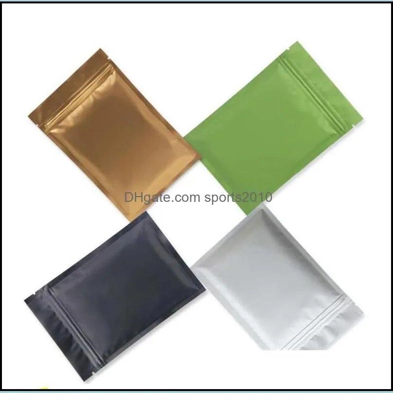 durable plastic sealed bag aluminum foil zipper bag for long term food storage and collectibles protection 100pcs a color