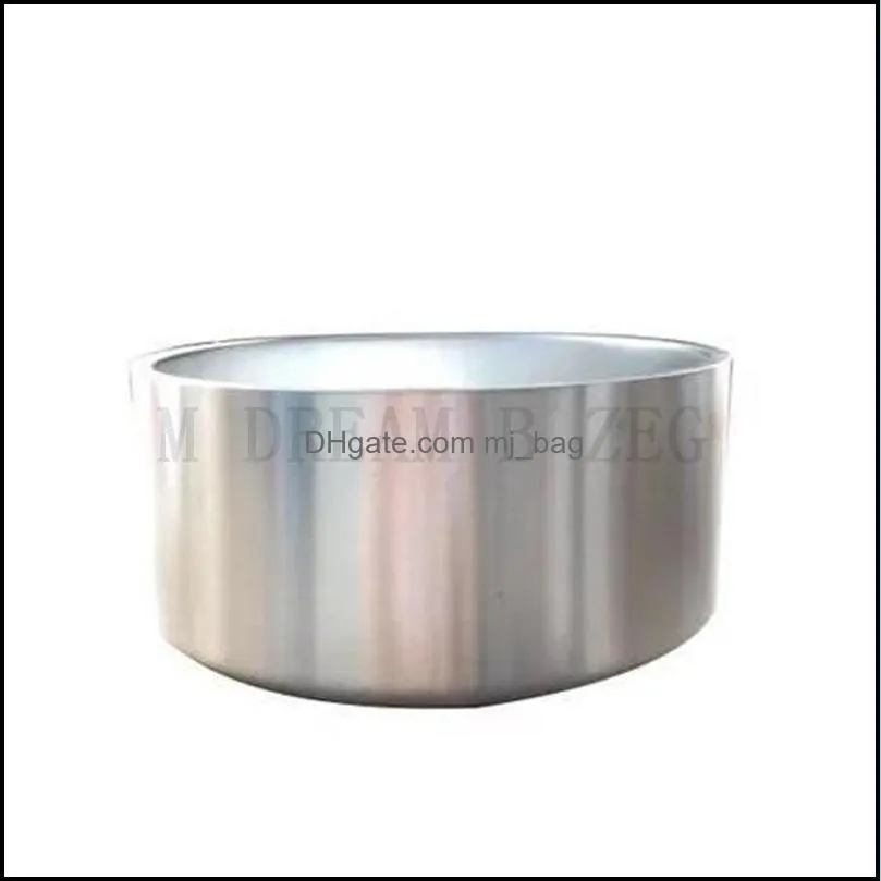 dog bowl 64oz 1800ml 304 stainless steel feeders pet feeding feeder water food station solution puppy supplies