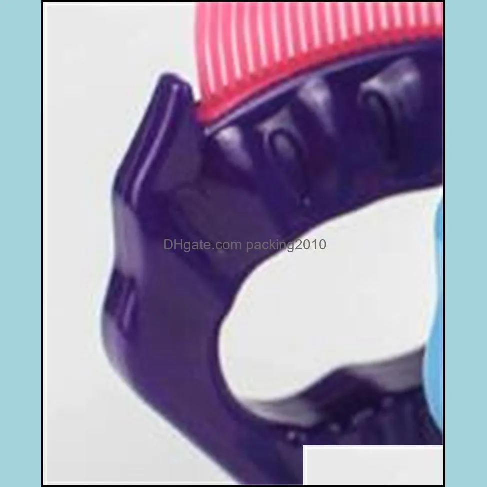 plastic pet shell comb cats dogs grooming dehairing combs cat dog purple blue combing tools 5 88zx l1