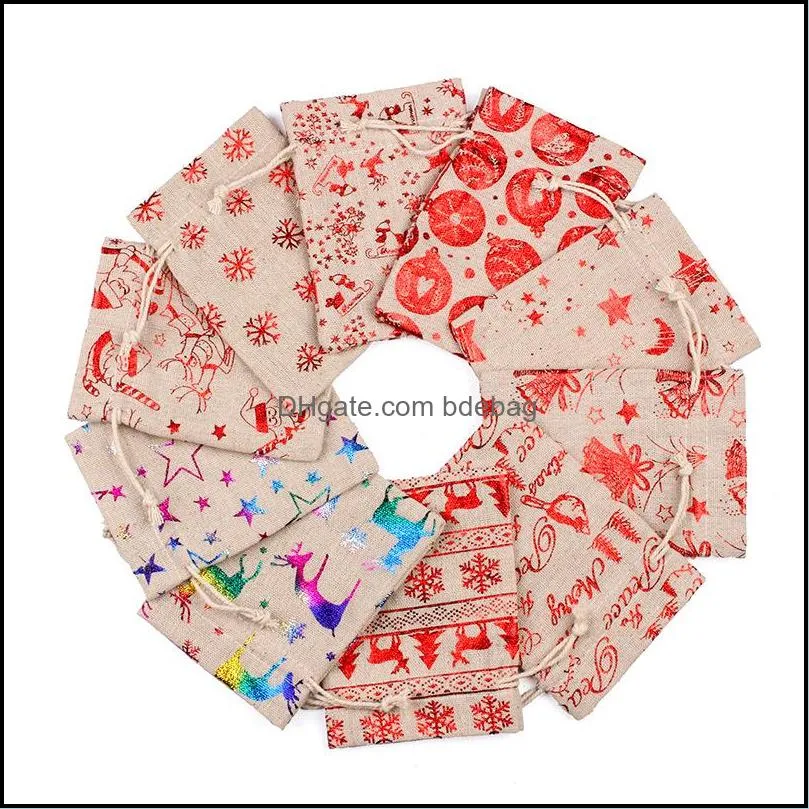 christmas tree sack jewellery bundle pocket snowflake reusable drawstring bag portable sell well with different size 0 8rh2 j1