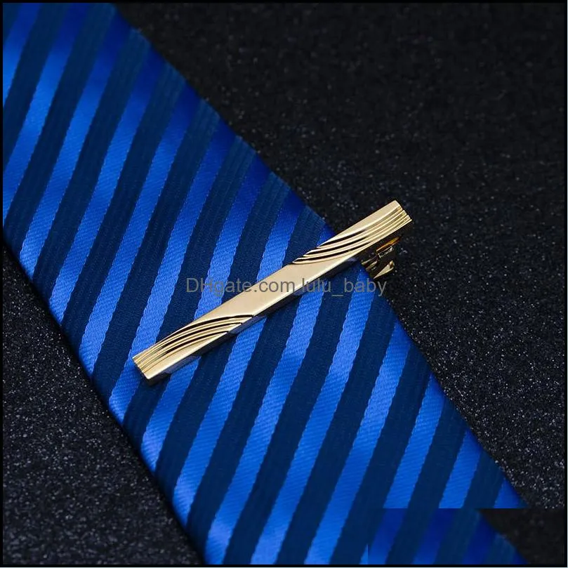 stripe arrow cross tie clips shirts business suits gold tie bar clasps neck links tie clip jewelry for men gift fashion