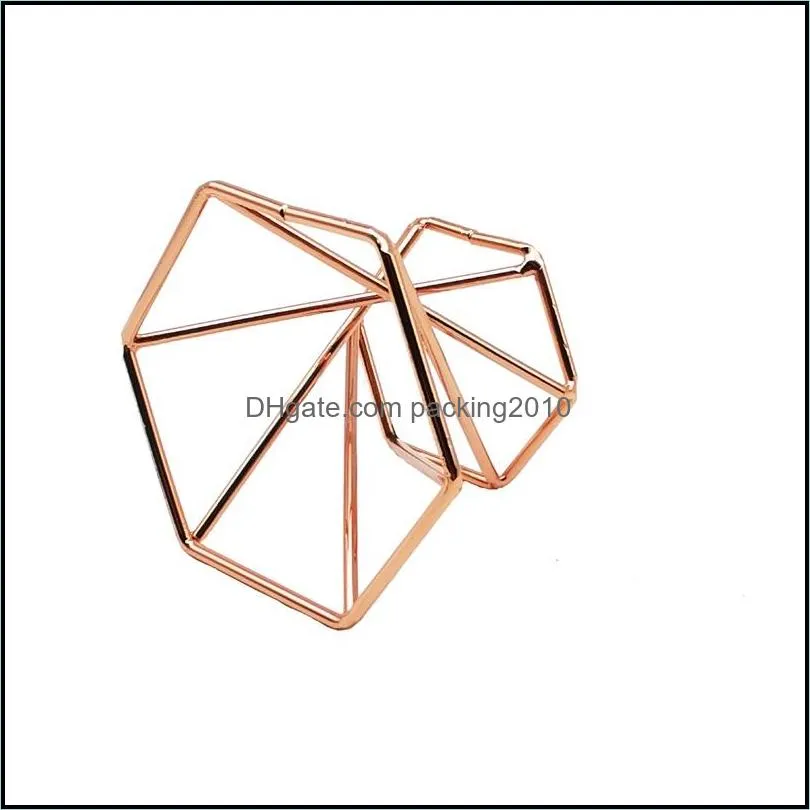 garden decorations geometric air plant holder modern decor gold terrarium tabletop home wedding gifts puff makeup sponge blender 908