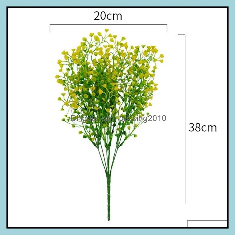 simulation admiralty willow flower artificial bushes flowers bouquets plastic plant home decor floral arrangement