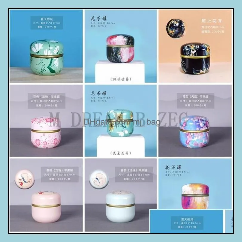 multi styles tea caddies tea jar storage container tea box candle bulk cereals hermetic pots kitchen organizer cans iron tins