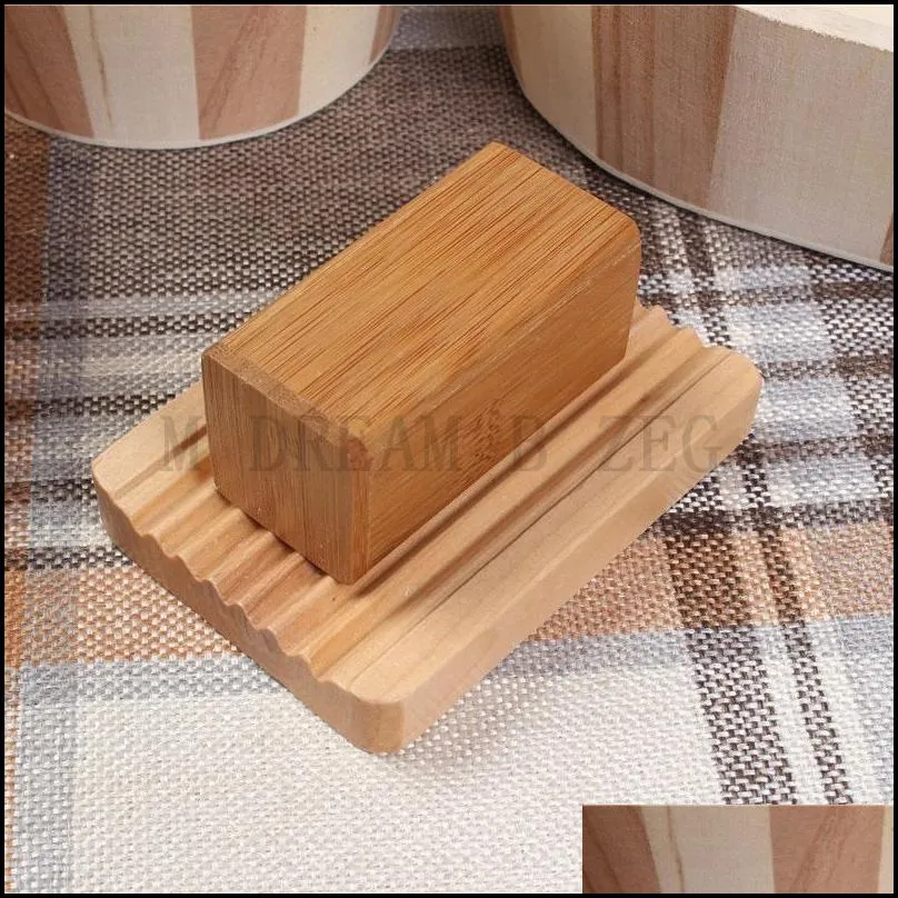 wood soap dish washboard shaped draining soap tray storage rack holder stand soap box for bathroom sink bath shower plate