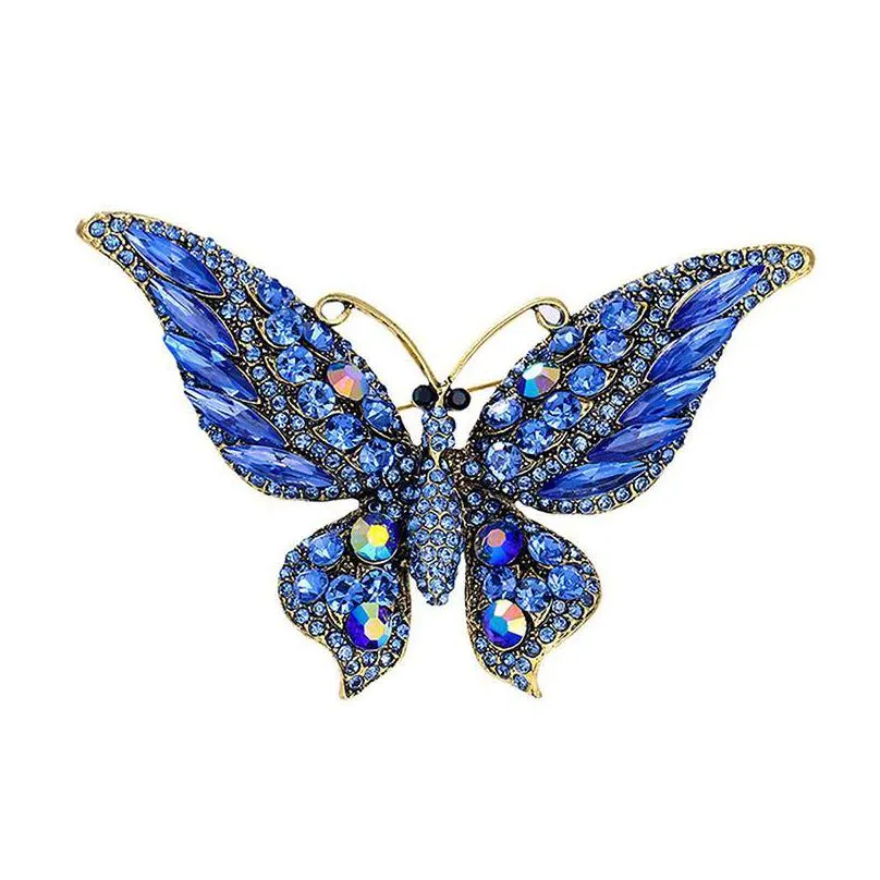 pins brooches big butterfly brooch fashion beauty women alloy exquisite luxury pin insect pins party gift for lady