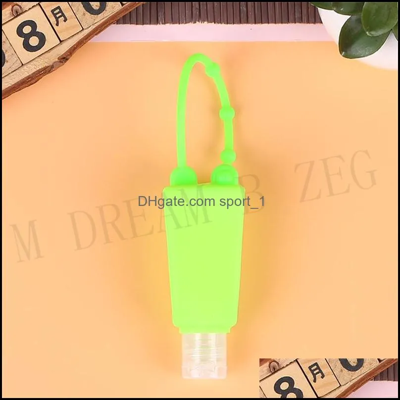 26 colors hand sanitizer bottle holder silicone hand gel holder with 30ml travel bottle portable hand soap holder silicone cover